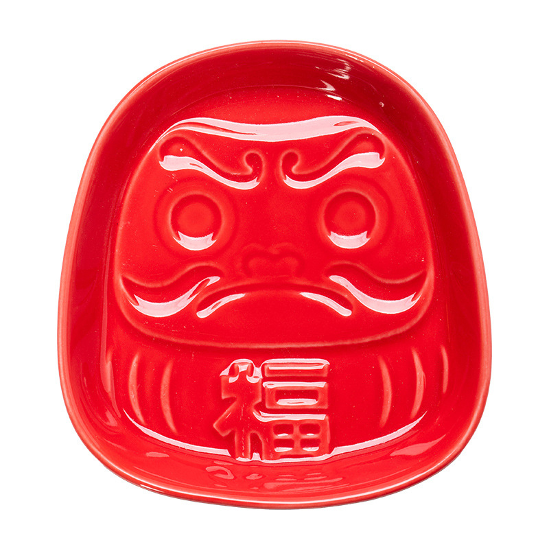 Incense Cone Holder - Ev masa dekoru Japon Seramik Daruma