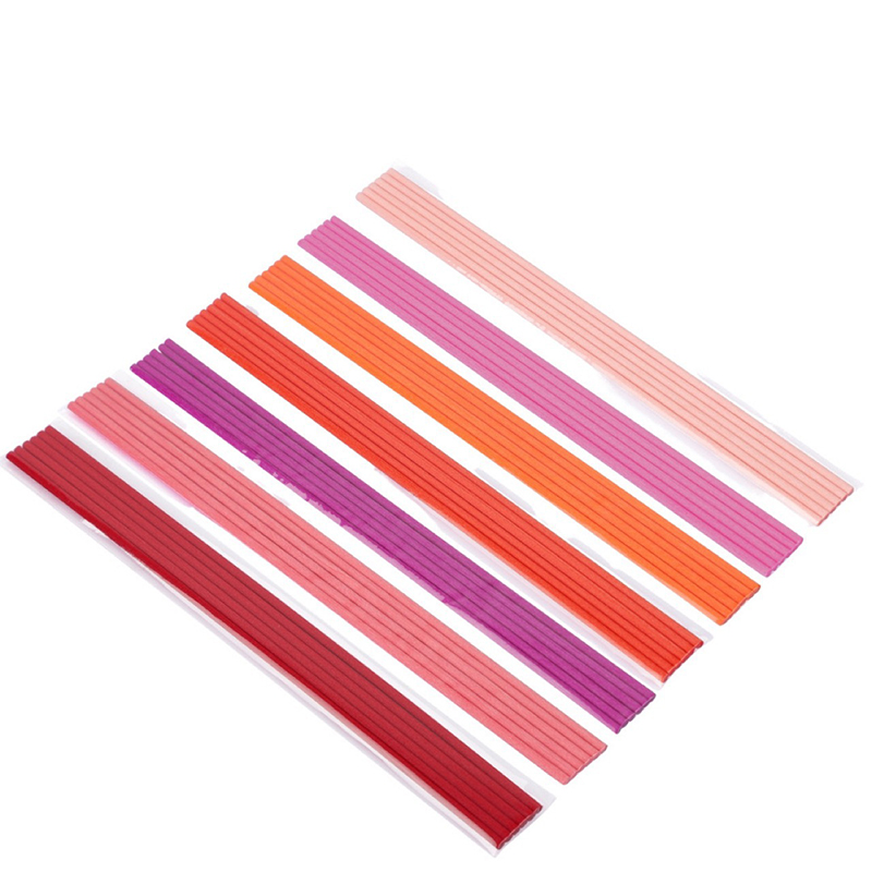 Home Fragrance Stick - 50 adet 22cmx3mm Renkli Fiber Rattan