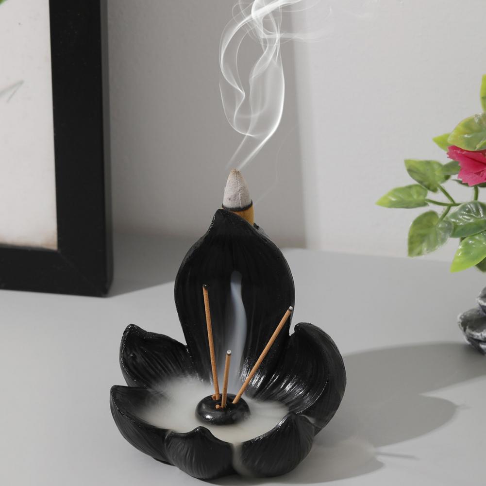Incense Cone Holder - Lotus Tütsü Tutucu Reçine Lotus Tütsü