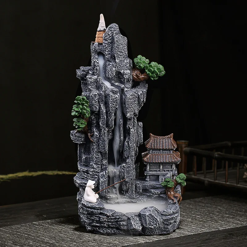 Incense Cone Holder - 1 adet Şelale Geri Akış Tütsü
