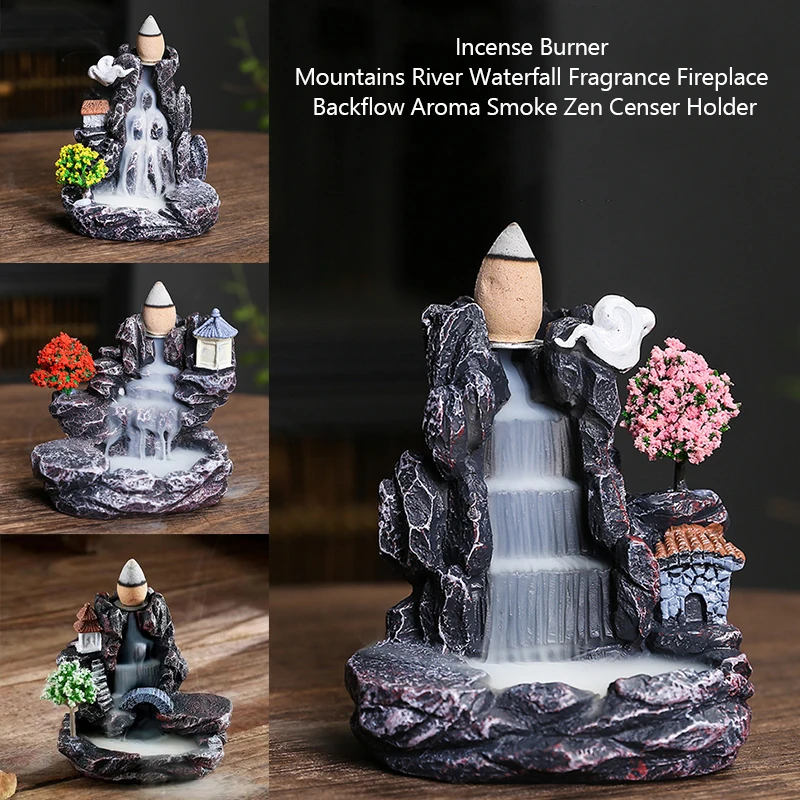 Incense Cone Holder - Geri akış tütsü tutucu şelale tütsü