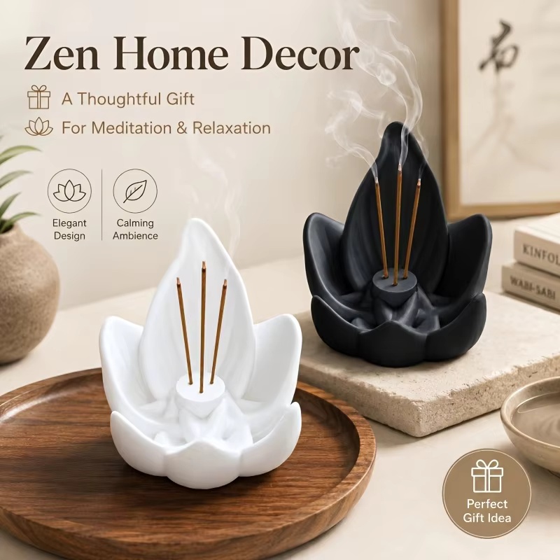 Zen Çin Tarzı Lotus Tütsü Brül - Incense Cone Holder incelemesi ve fiyatı