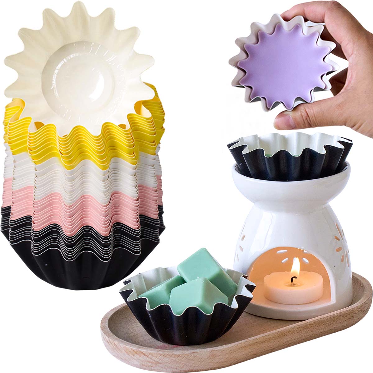 10 adet Dalgalı Kenarlı Balmum - Home Fragrance Edg incelemesi ve fiyatı