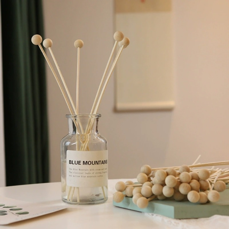 30 adet/grup Ateşsiz Ahşap Top - Home Fragrance Stick incelemesi ve fiyatı